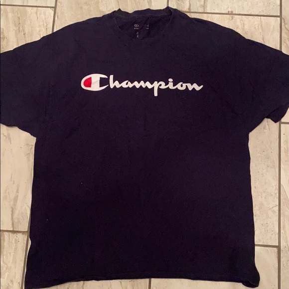 blue champion shirt mens